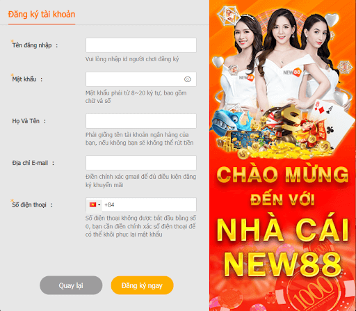 Hướng dẫn đăng ký New88 chi tiết nhất 2023 | New88.us 2 Hướng dẫn chi tiết cách đăng ký NEW88